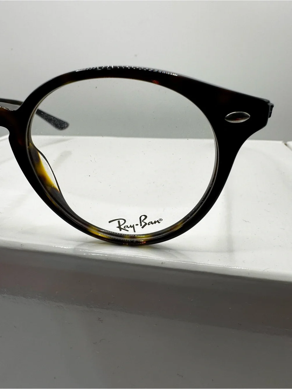 ⁠Ray-Ban RB 2180-V 2012 Eyeglasses Frames Havana Tortoise Round 49 21 145 Authen